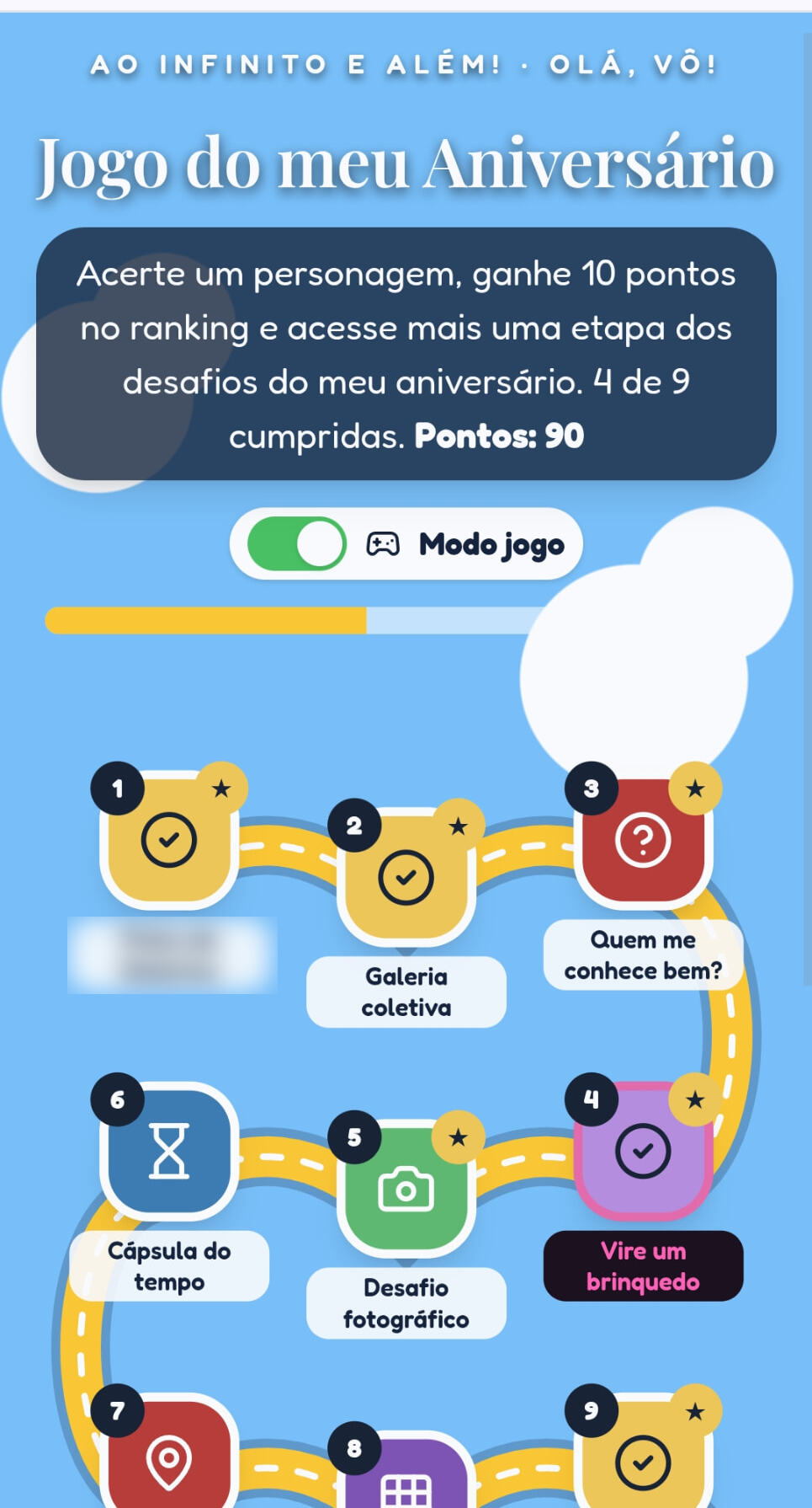 Portal de jogos personalizado criado pelo time de TI da La Flamme para a celebração